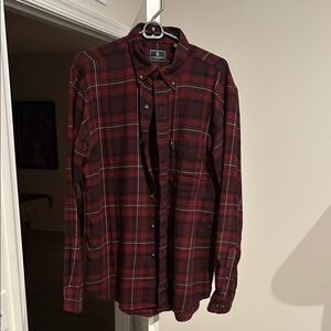 Men's Red Plaid Shirt
